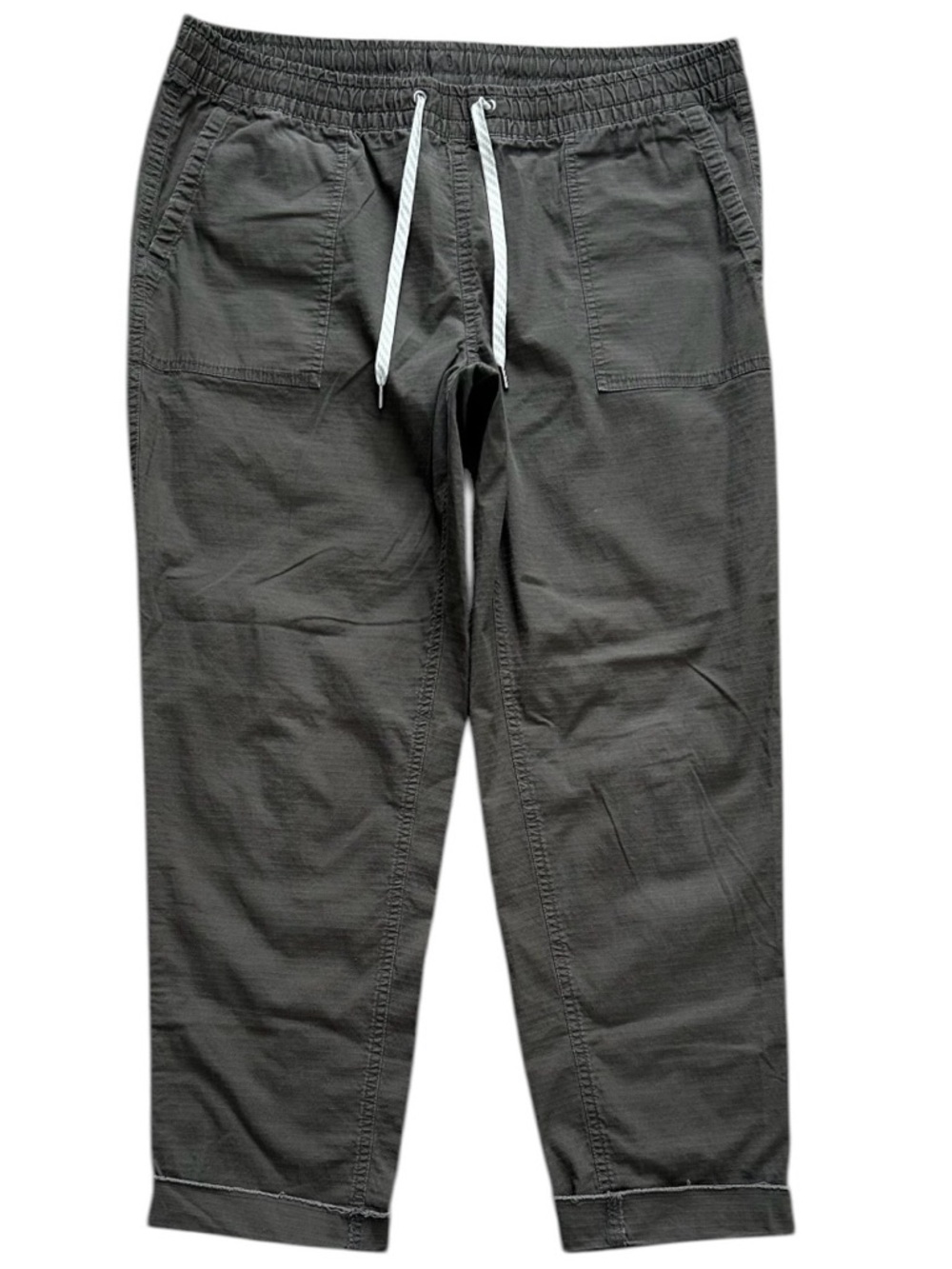 Vuori Womens Ripstop Jogger Pants Large Olive Green Drawstring Athleisure VW450